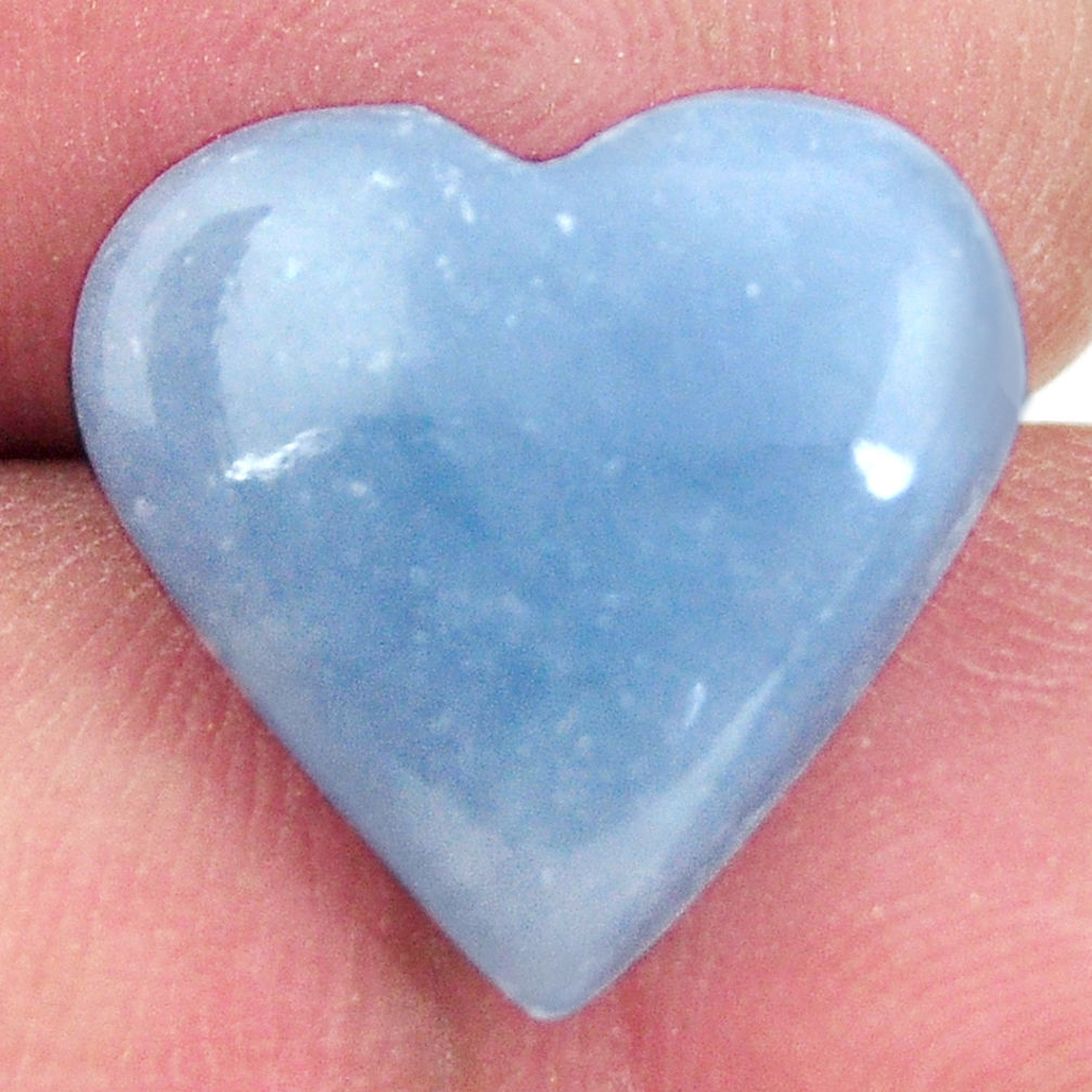 angelite blue cabochon 15.5x15.5 mm heart loose gemstone s17293