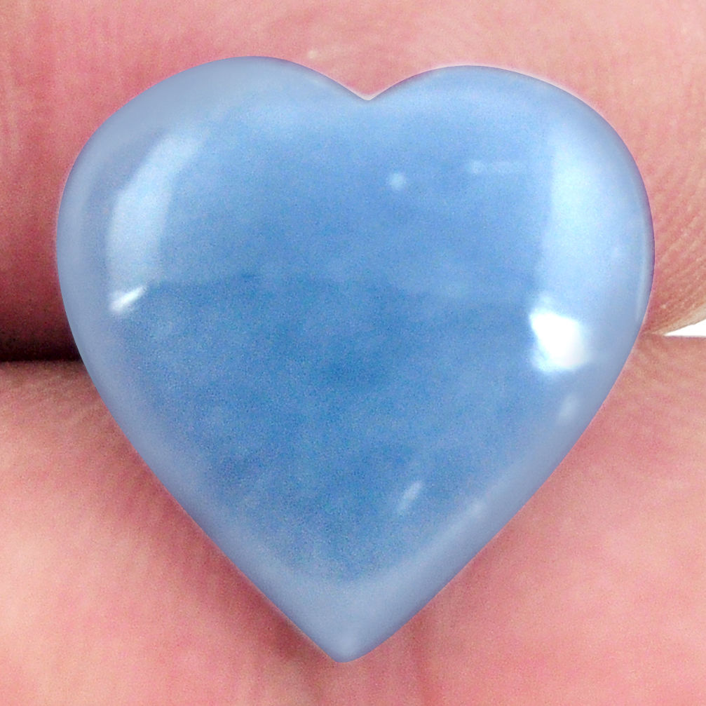 angelite blue cabochon 15.5x15.5 mm heart loose gemstone s17297