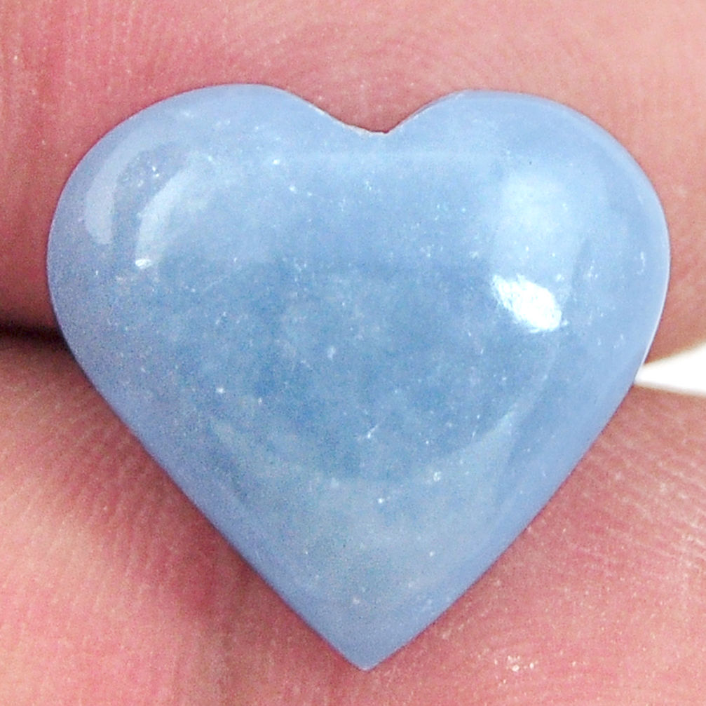  angelite blue cabochon 16.5x15.5 mm heart loose gemstone s17314