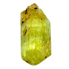 Natural 48.40cts apatite rough green rough 30x13.5 mm loose gemstone s19961
