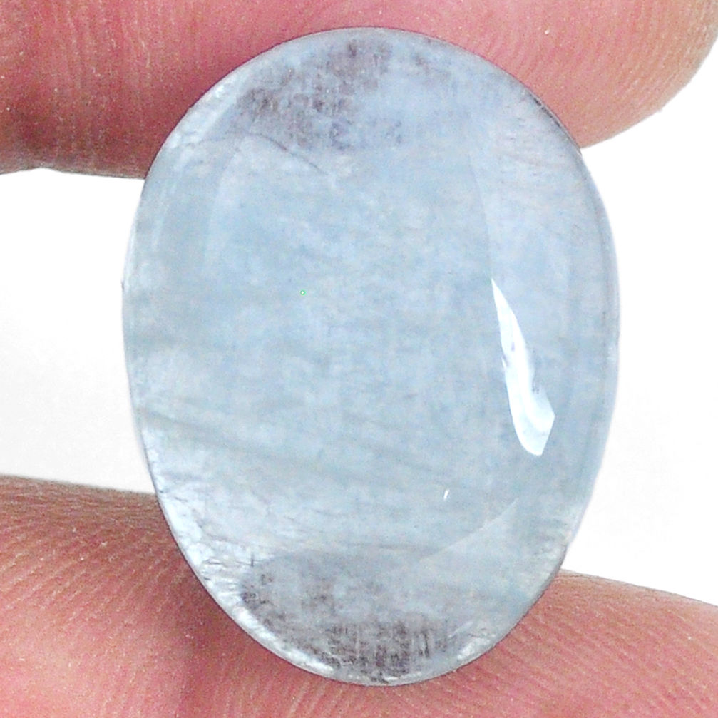 Natural 17.40cts aquamarine blue 22x16 mm fancy loose gemstone s20472