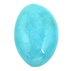 Natural 16.30cts aquamarine blue cabochon 21x14 mm fancy loose gemstone s22208