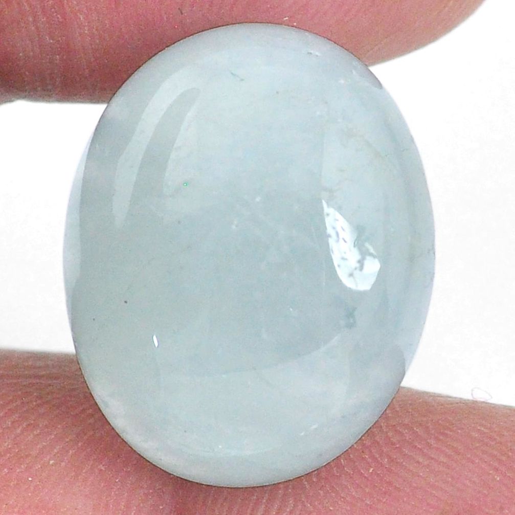 Natural 20.15cts aquamarine green 20x17 mm oval loose gemstone s20459