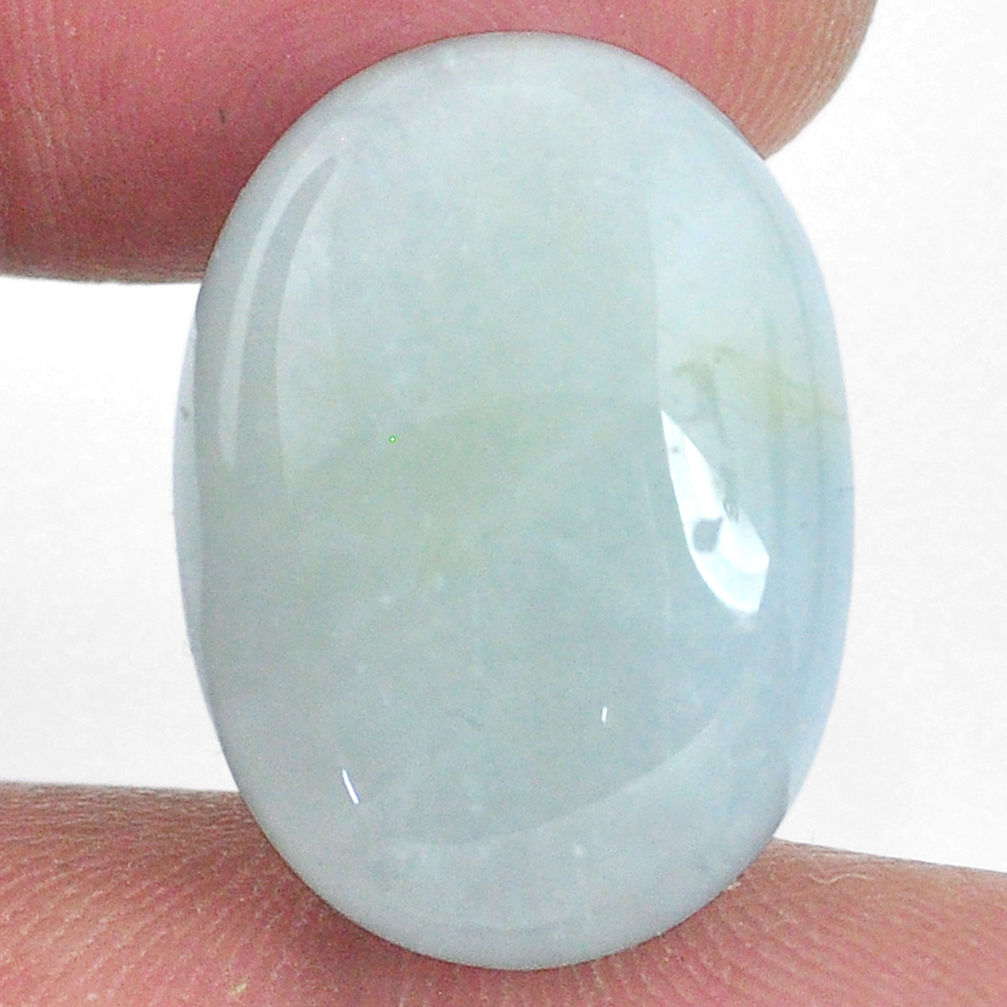 Natural 20.15cts aquamarine green 22x16 mm oval loose gemstone s20454