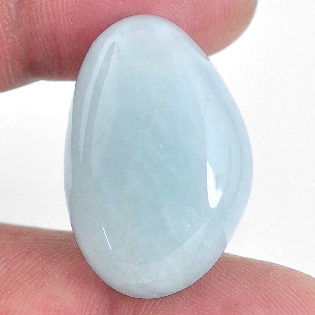 Natural 34.45cts aquamarine green 28x18.5 mm fancy loose gemstone s20457