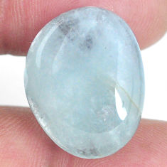 Natural 16.30cts aquamarine green cabochon 21x16 mm fancy loose gemstone s20437