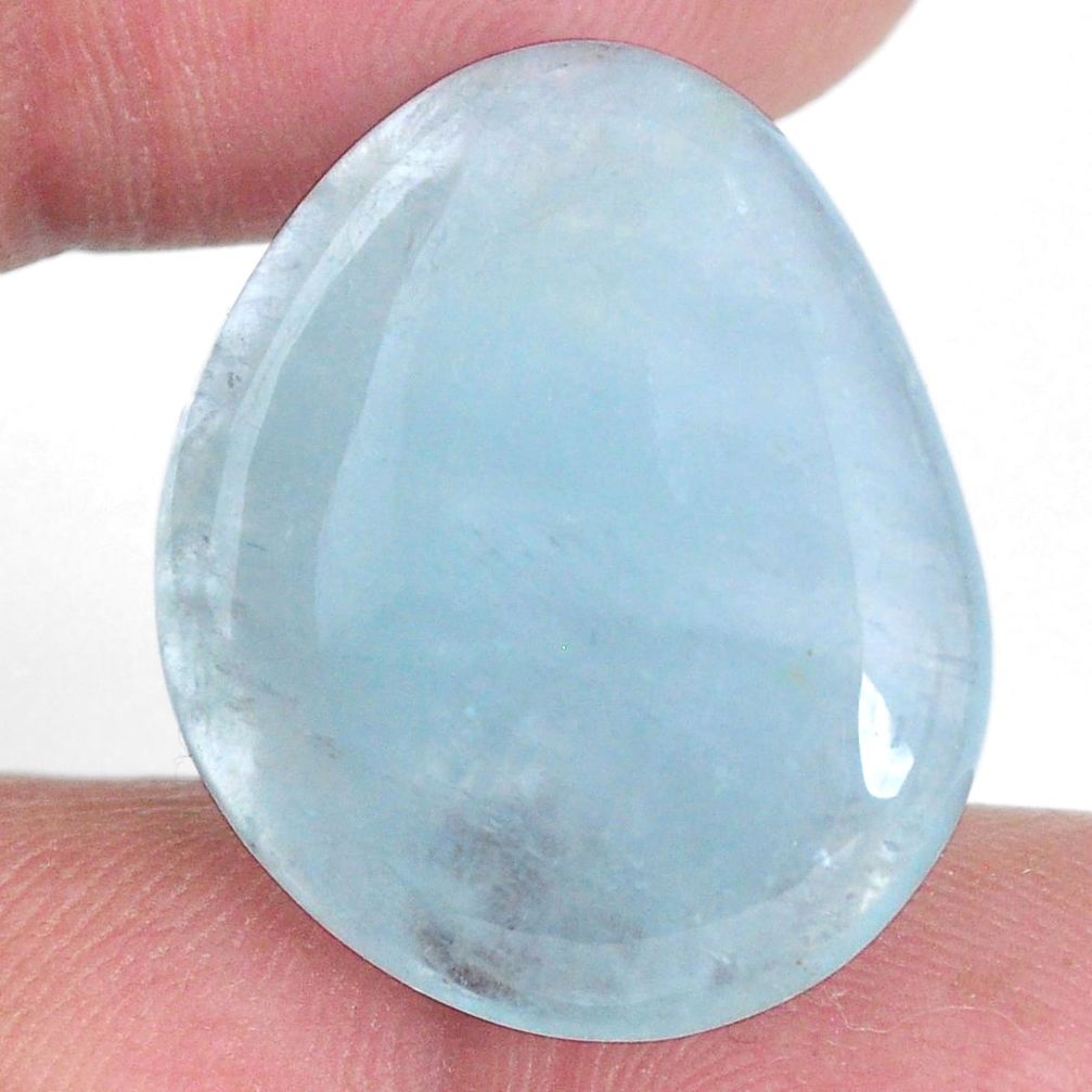 Natural 24.45cts aquamarine green cabochon 25x20 mm fancy loose gemstone s20435