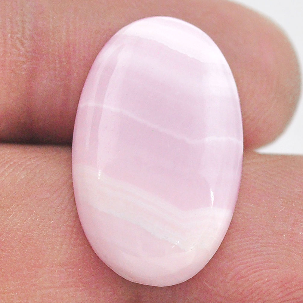 Natural 15.35cts aragonite pink cabochon 23x14 mm oval loose gemstone s23580