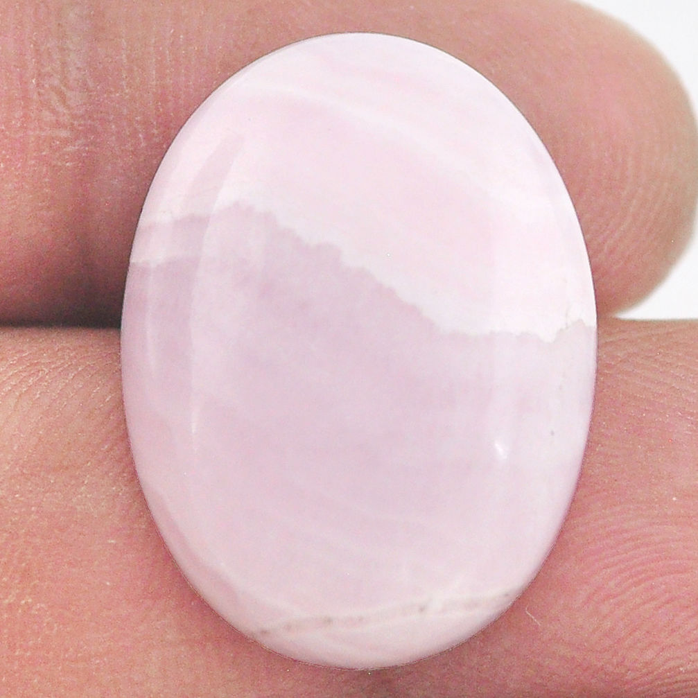 Natural 19.45cts aragonite pink cabochon 24x17.5 mm oval loose gemstone s23571