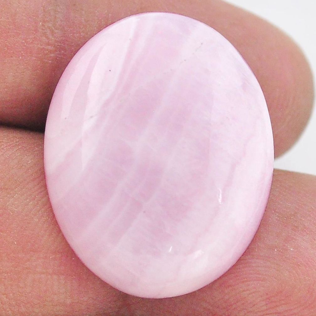 Natural 26.30cts aragonite pink cabochon 25x20 mm oval loose gemstone s23576