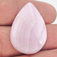 Natural 21.20cts aragonite pink cabochon 30x20 mm pear loose gemstone s23574