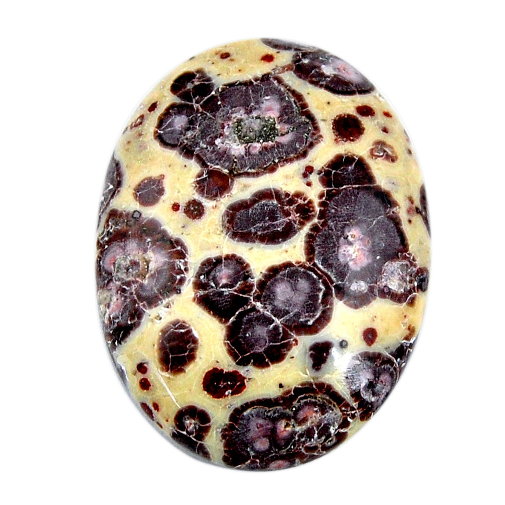 Natural 27.10cts asteroid jasper brown cabochon 30x22 mm loose gemstone s19304