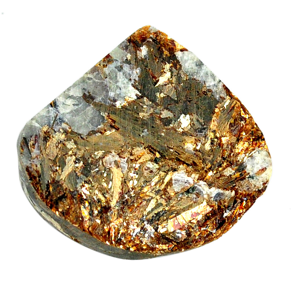 Natural 57.35cts astrophyllite (star leaf) 30x28.5mm fancy loose gemstone s22156