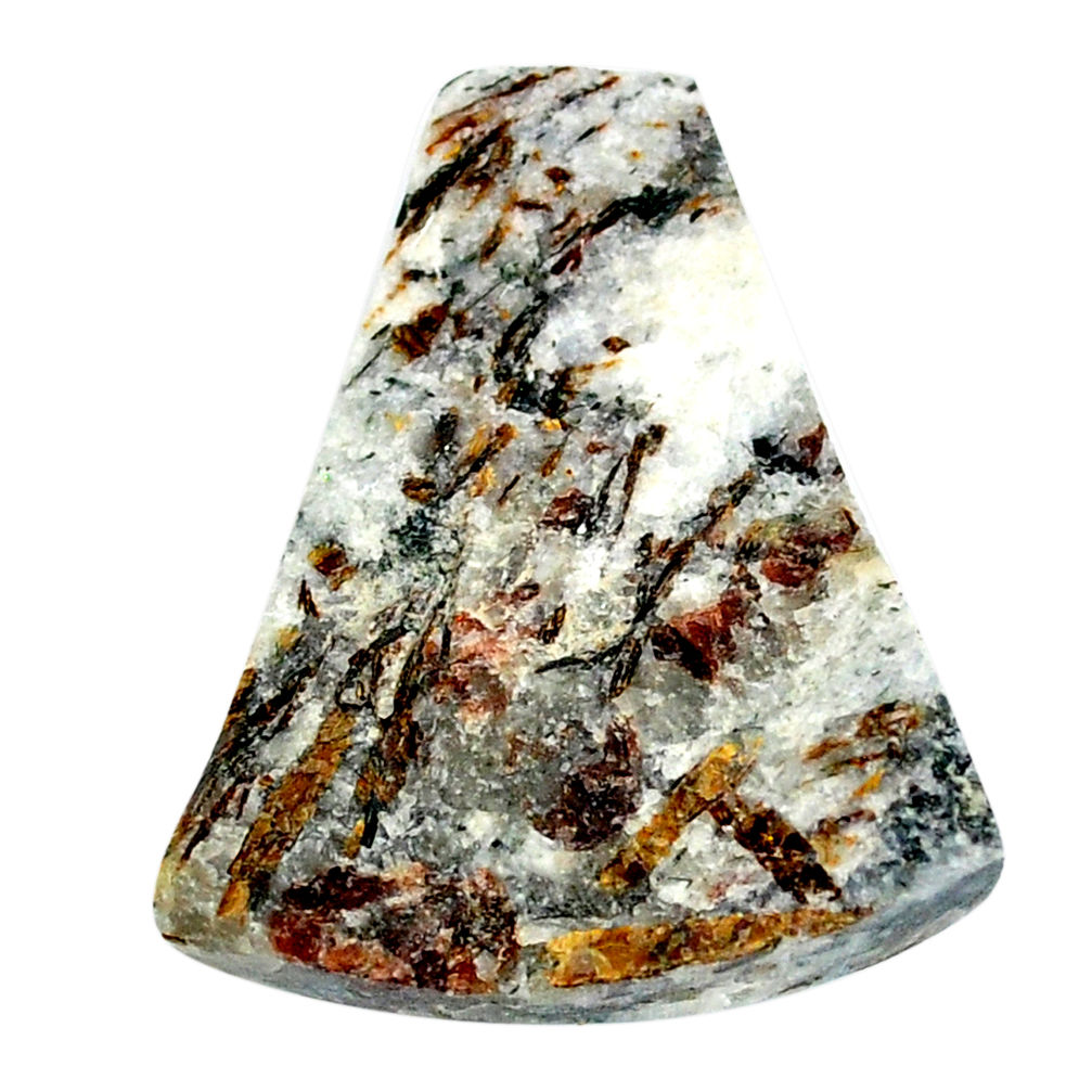Natural 38.45cts astrophyllite (star leaf) 31x25 mm fancy loose gemstone s22158