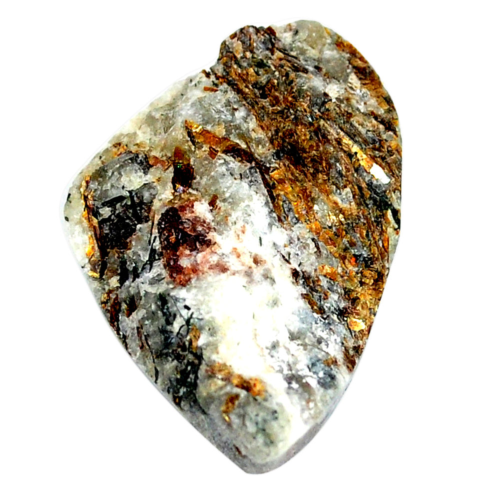 Natural 39.45cts astrophyllite (star leaf) 32x20 mm fancy loose gemstone s22154