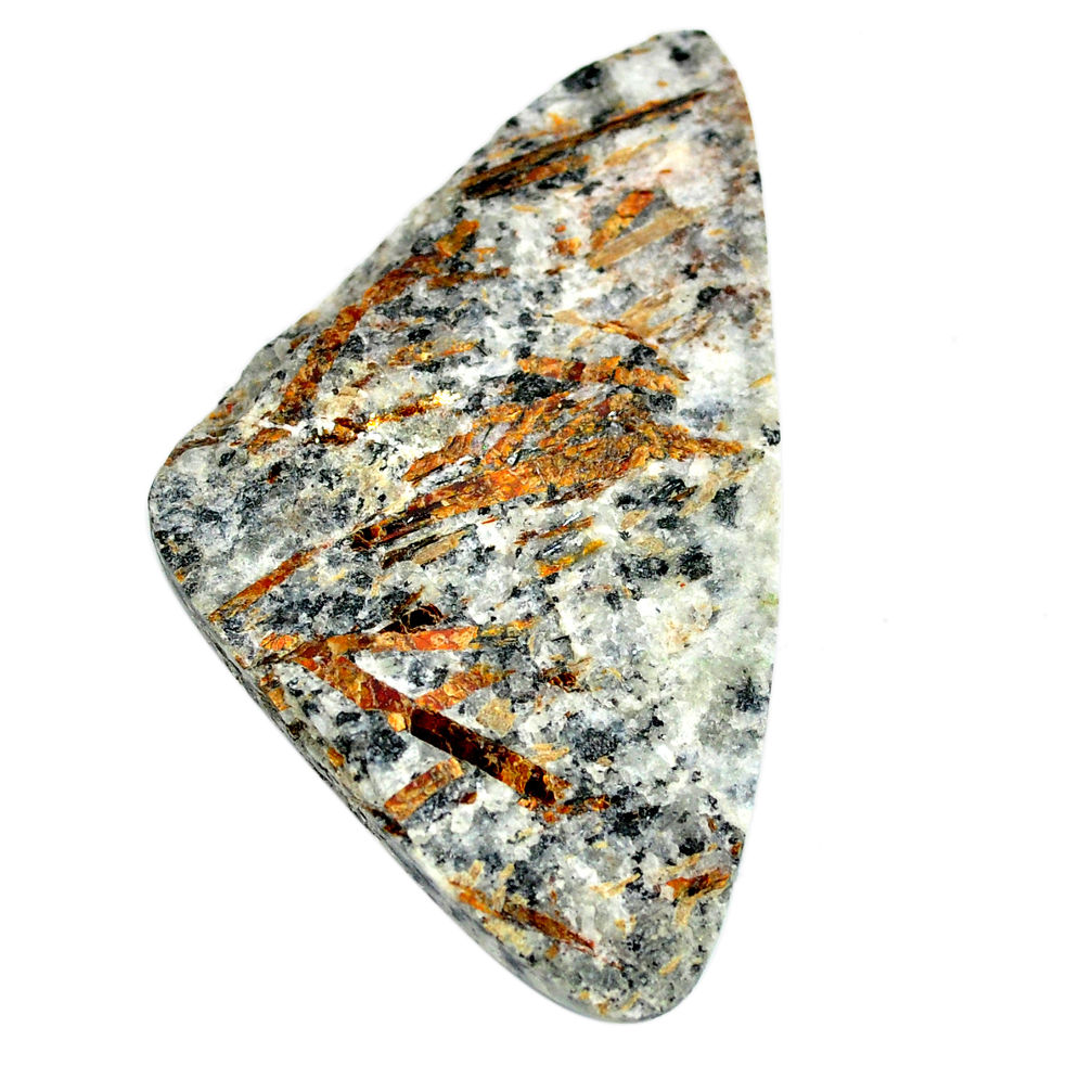 Natural 107.10cts astrophyllite (star leaf) 66x38 mm fancy loose gemstone s22160