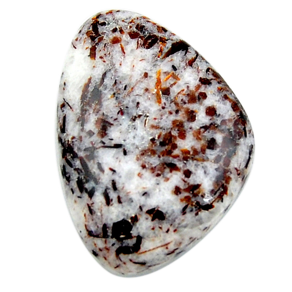 Natural 29.45cts astrophyllite (star leaf) bronze 31x22 mm loose gemstone s18782