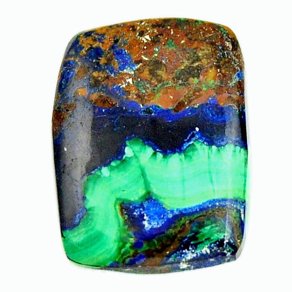 Natural 10.30cts azurite malachite green 19x14 mm octagan loose gemstone s17368