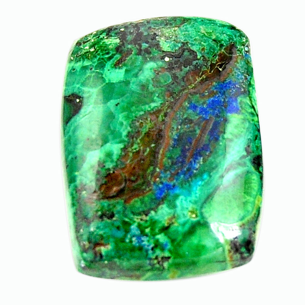  azurite malachite green 22x16 mm octagan loose gemstone s17386