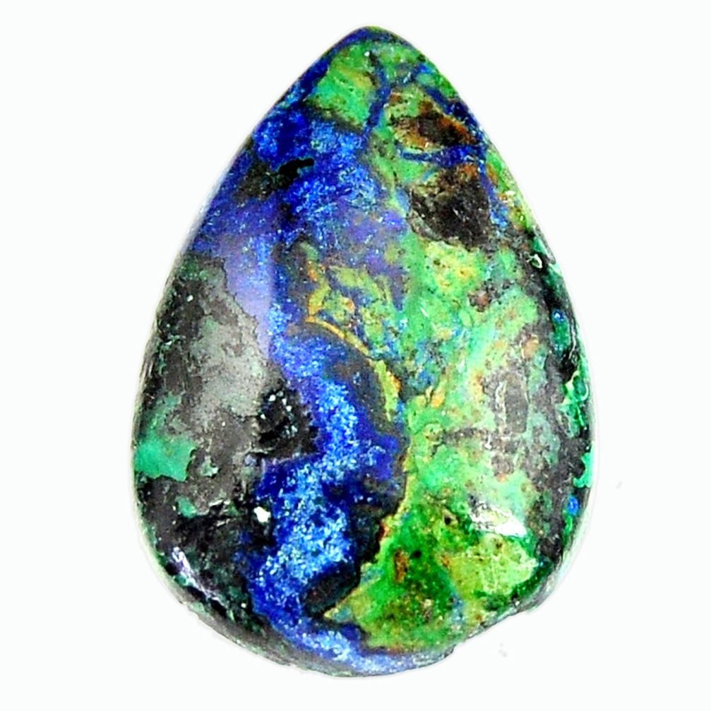  azurite malachite green 24x16 mm pear loose gemstone s17399