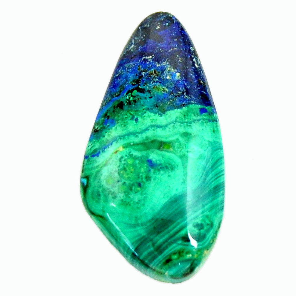  azurite malachite green 26x13 mm fancy loose gemstone s17392