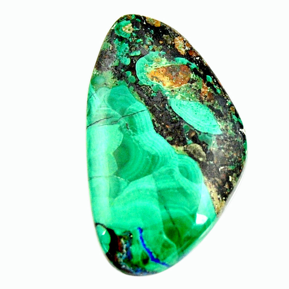  azurite malachite green 27.5x16 mm fancy loose gemstone s17377