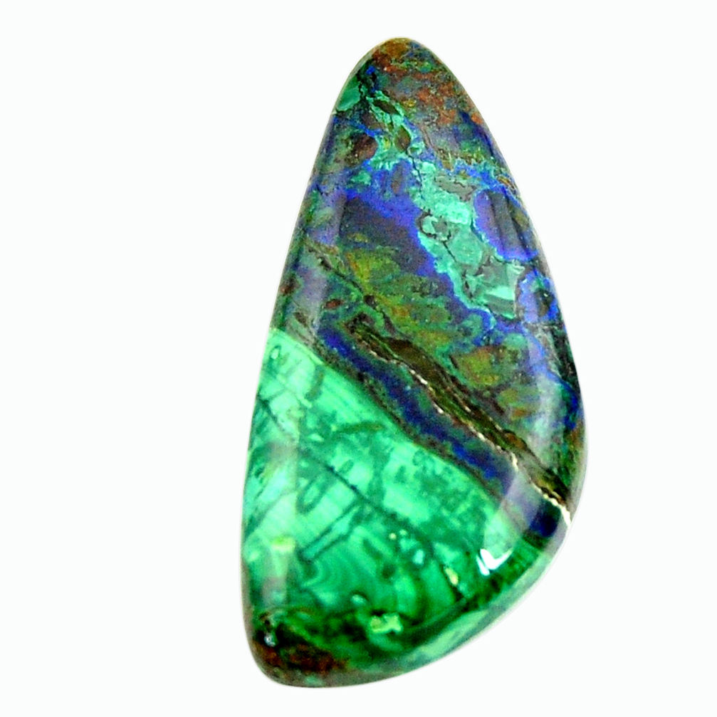 Natural 19.35cts azurite malachite green 30x15 mm fancy loose gemstone s17379