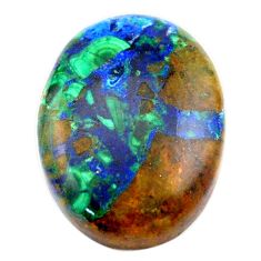 Natural 15.30cts azurite malachite green cabochon 20x15 mm loose gemstone s25350