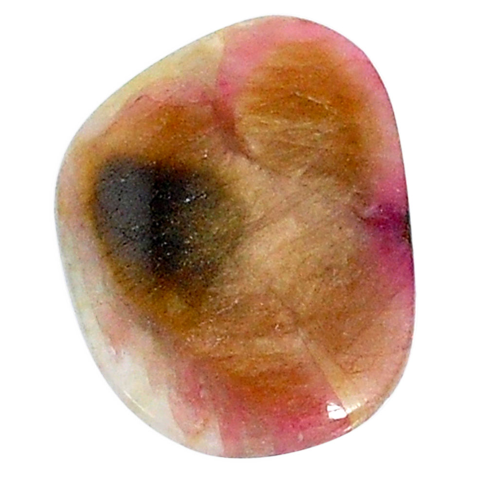 Natural 9.45cts bio tourmaline pink cabochon 20x14mm fancy loose gemstone s22743