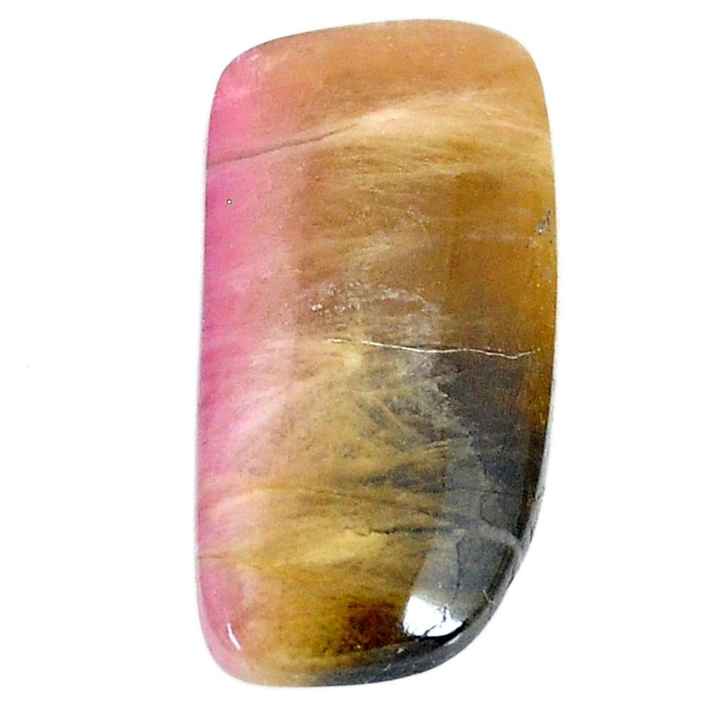 Natural 30.10cts bio tourmaline pink cabochon 31x15 mm loose gemstone s22744