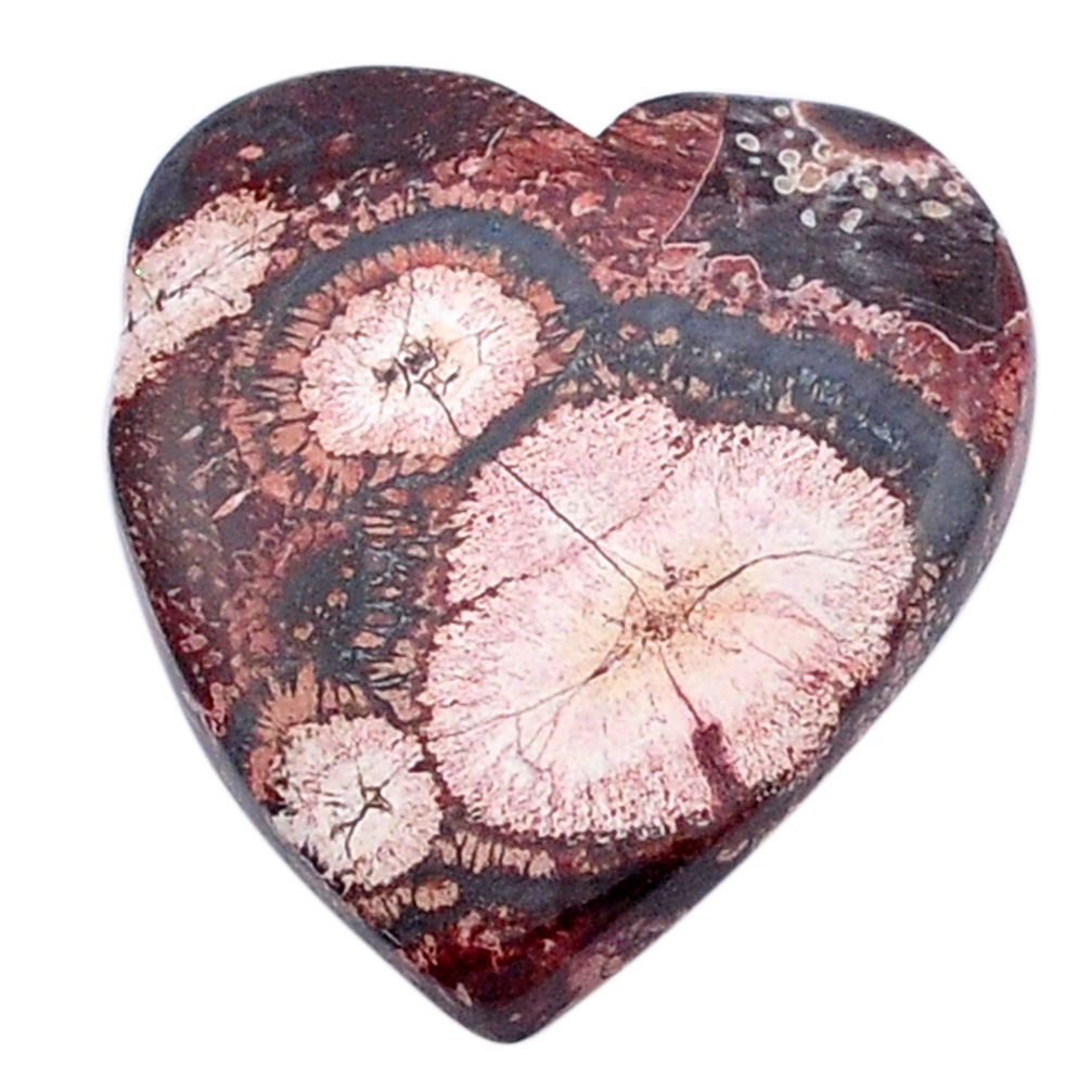 Natural 20.15cts birds eye red cabochon 25x22.5 mm heart loose gemstone s27711