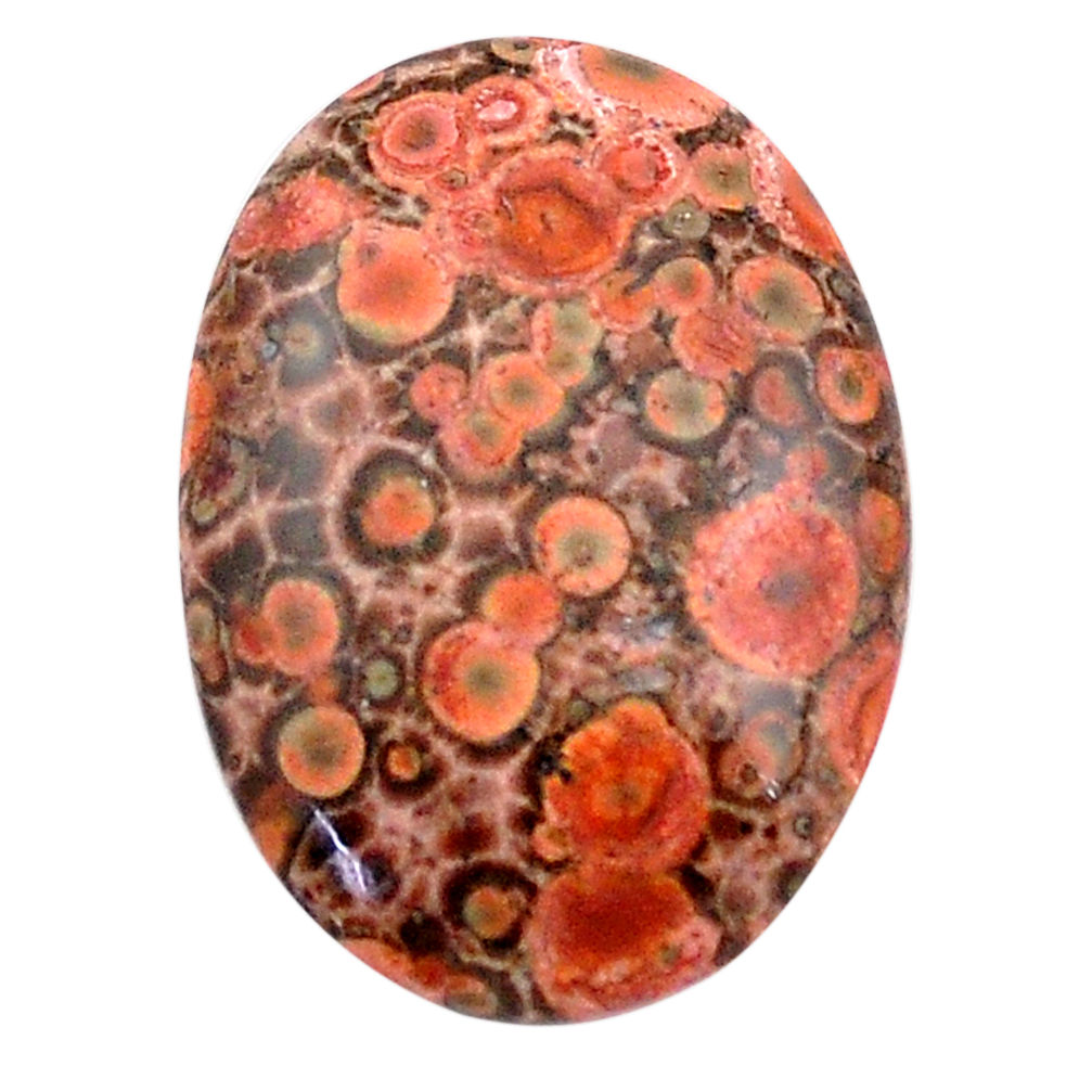Natural 15.05cts birds eye red cabochon 26.5x19 mm oval loose gemstone s25795