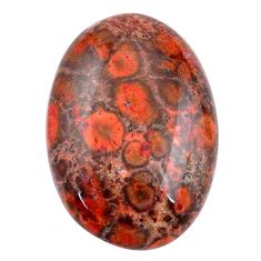 Natural 20.35cts birds eye red cabochon 26x18 mm oval loose gemstone s25799