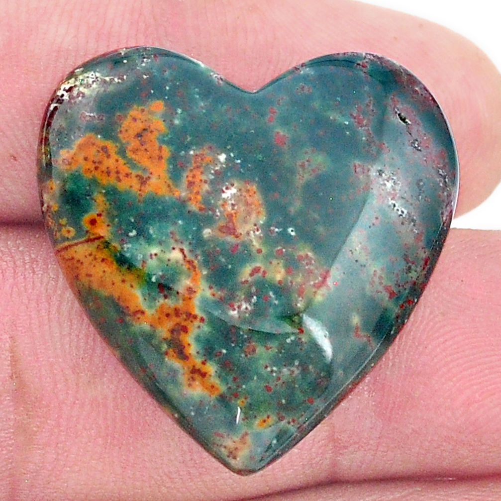 Natural 35.45cts bloodstone african (heliotrope) 28x28 mm loose gemstone s27503