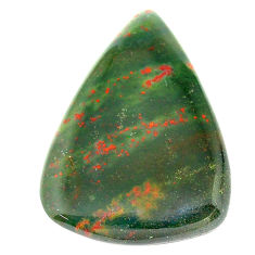 Natural 28.45cts bloodstone african (heliotrope) 32x22 mm loose gemstone s23021