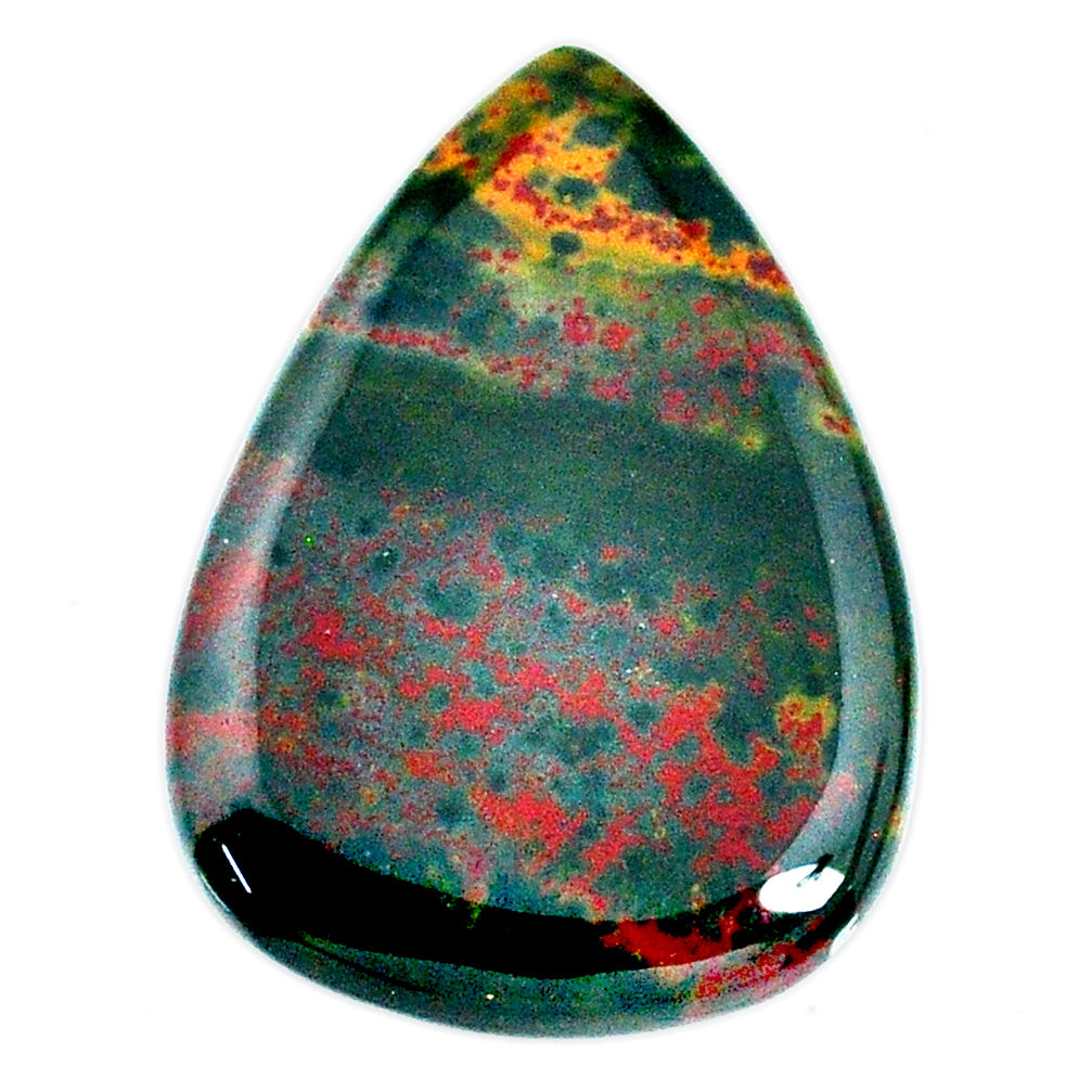 Natural 37.40cts bloodstone african (heliotrope) 33x25 mm loose gemstone s20701