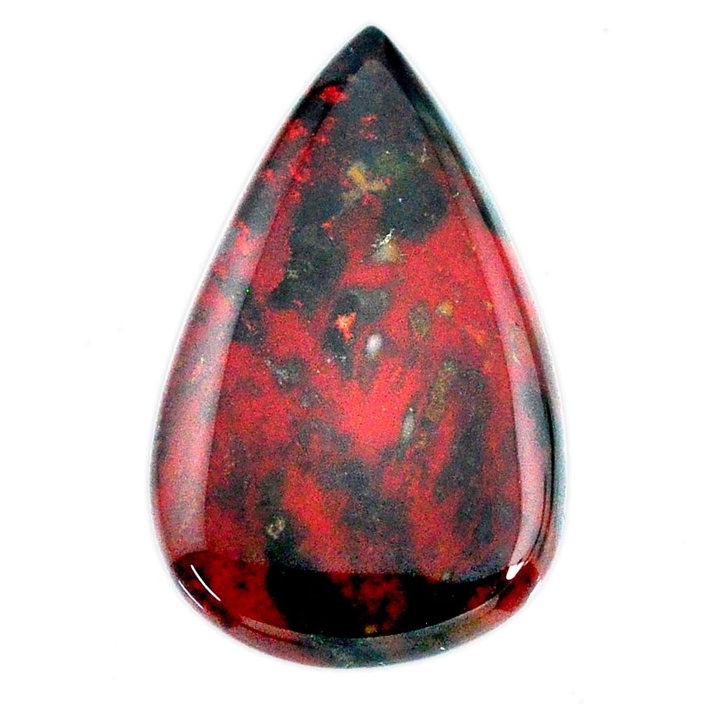 Natural 36.20cts bloodstone african (heliotrope) 38x23.5mm loose gemstone s20702