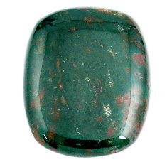 Natural 45.15cts bloodstone african green 31x24 mm cushion loose gemstone s26342