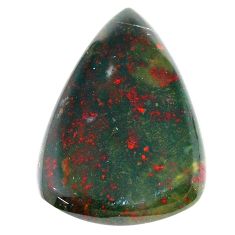 Natural 33.10cts bloodstone african green 34x23 mm pear loose gemstone s23024