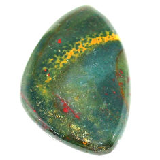 Natural 33.40cts bloodstone african green 37x23 mm fancy loose gemstone s23038