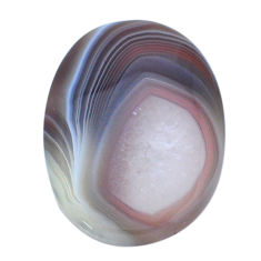 Natural 30.15cts botswana agate brown cabochon 35x25 mm loose gemstone s27724