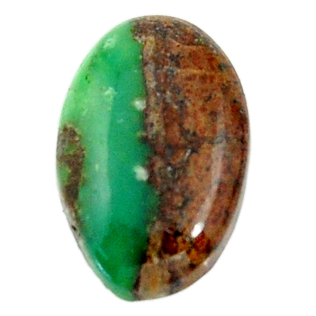 Natural 11.30cts boulder chrysoprase brown 20x13 mm oval loose gemstone s18697