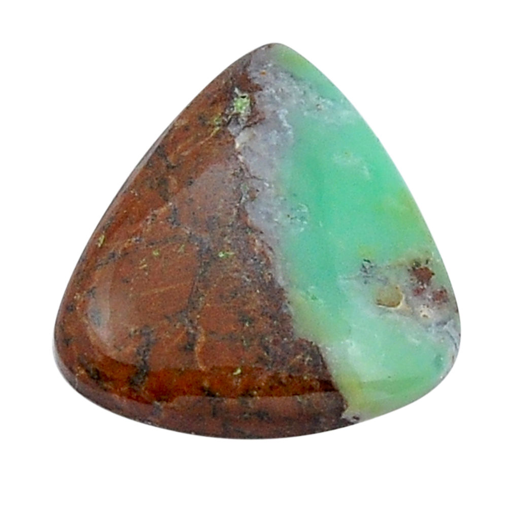 Natural 23.15cts boulder chrysoprase brown 26x24 mm loose gemstone s29907