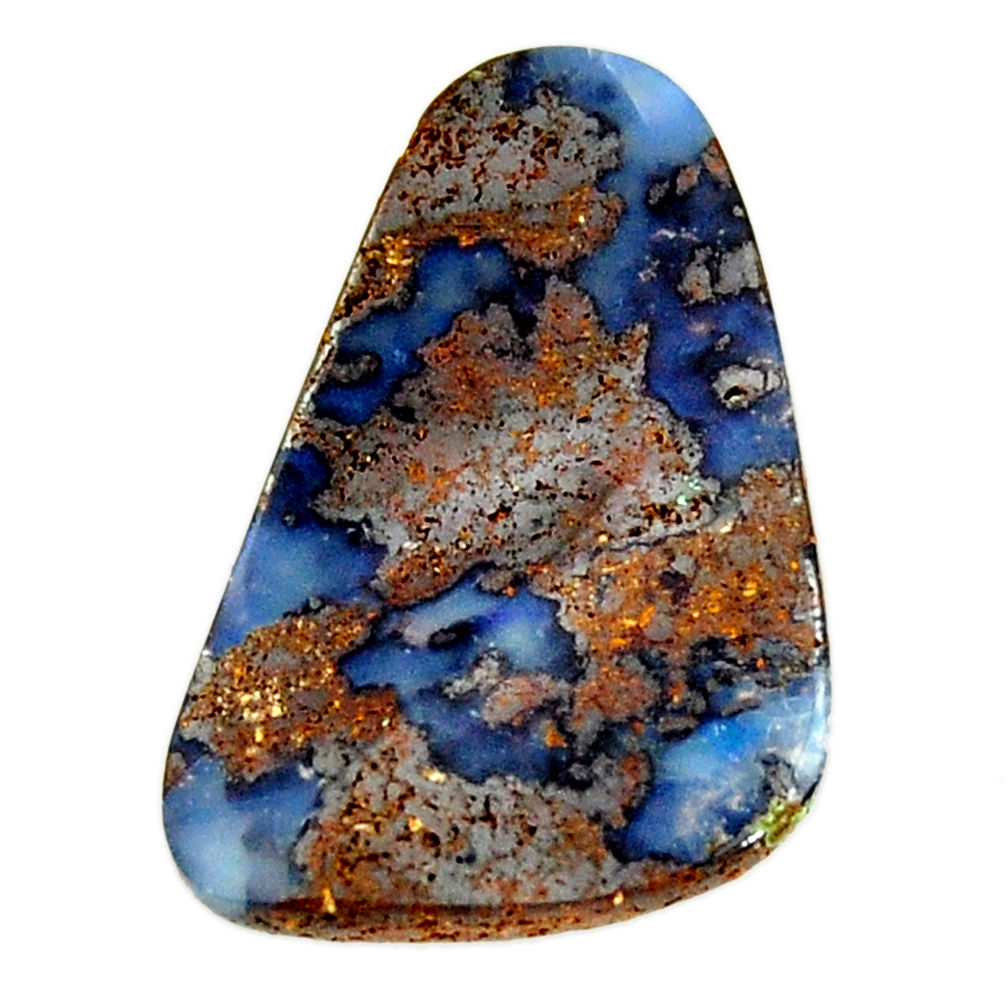 Natural 15.10cts boulder opal brown cabochon 25x17mm fancy loose gemstone s16281