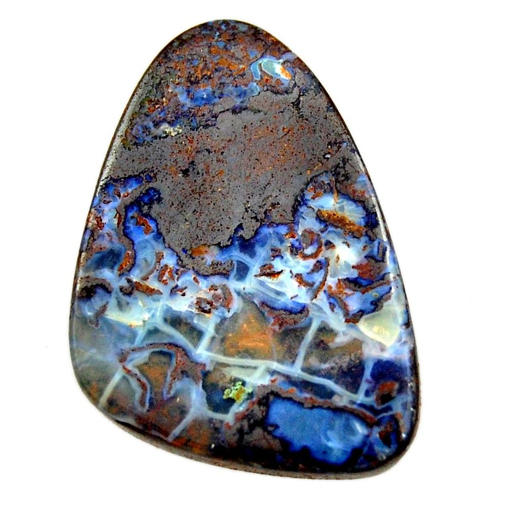 Natural 39.35cts boulder opal brown cabochon 34x22.5 mm loose gemstone s16277