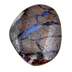 Natural 19.15cts boulder opal brown cabochon 35x20mm fancy loose gemstone s30134