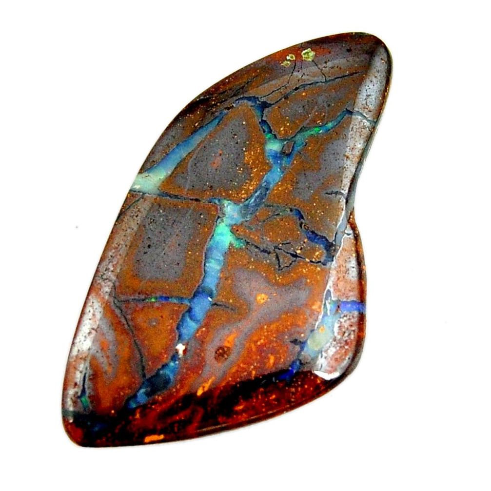  boulder opal brown cabochon 37x20mm fancy loose gemstone s16285