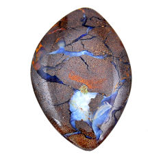 Natural 56.30cts boulder opal brown cabochon 45x30mm fancy loose gemstone s30114
