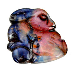 Natural 17.10cts boulder opal carving brown 20x18 mm fancy loose gemstone s16307