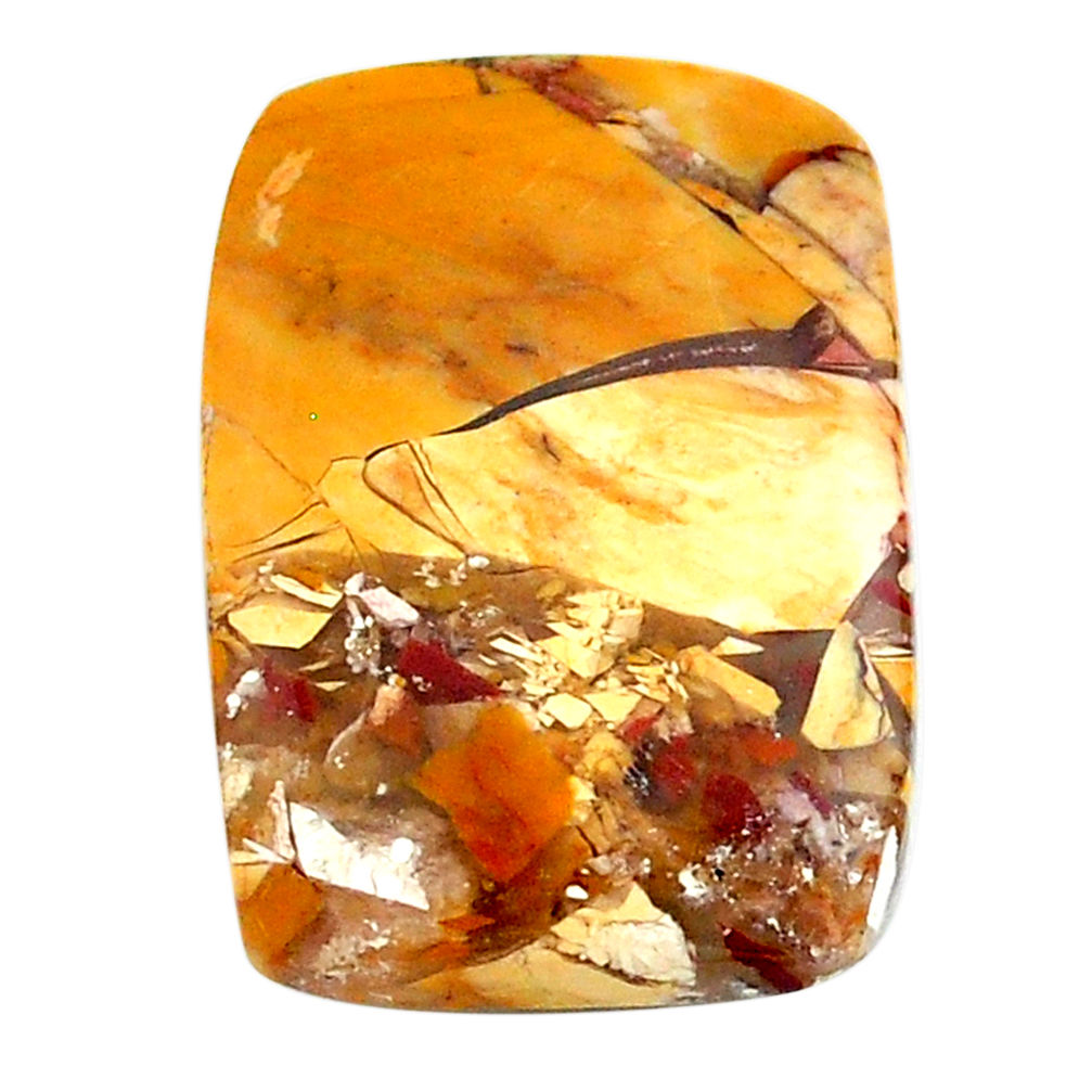 Natural 14.35cts brecciated mookaite 24x17 mm octagan loose gemstone s24454